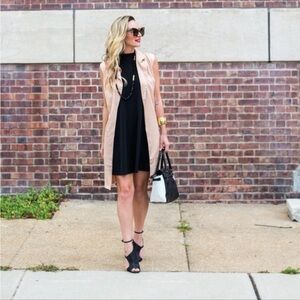 Abbeline Black Mock Turtleneck Dress Size Small